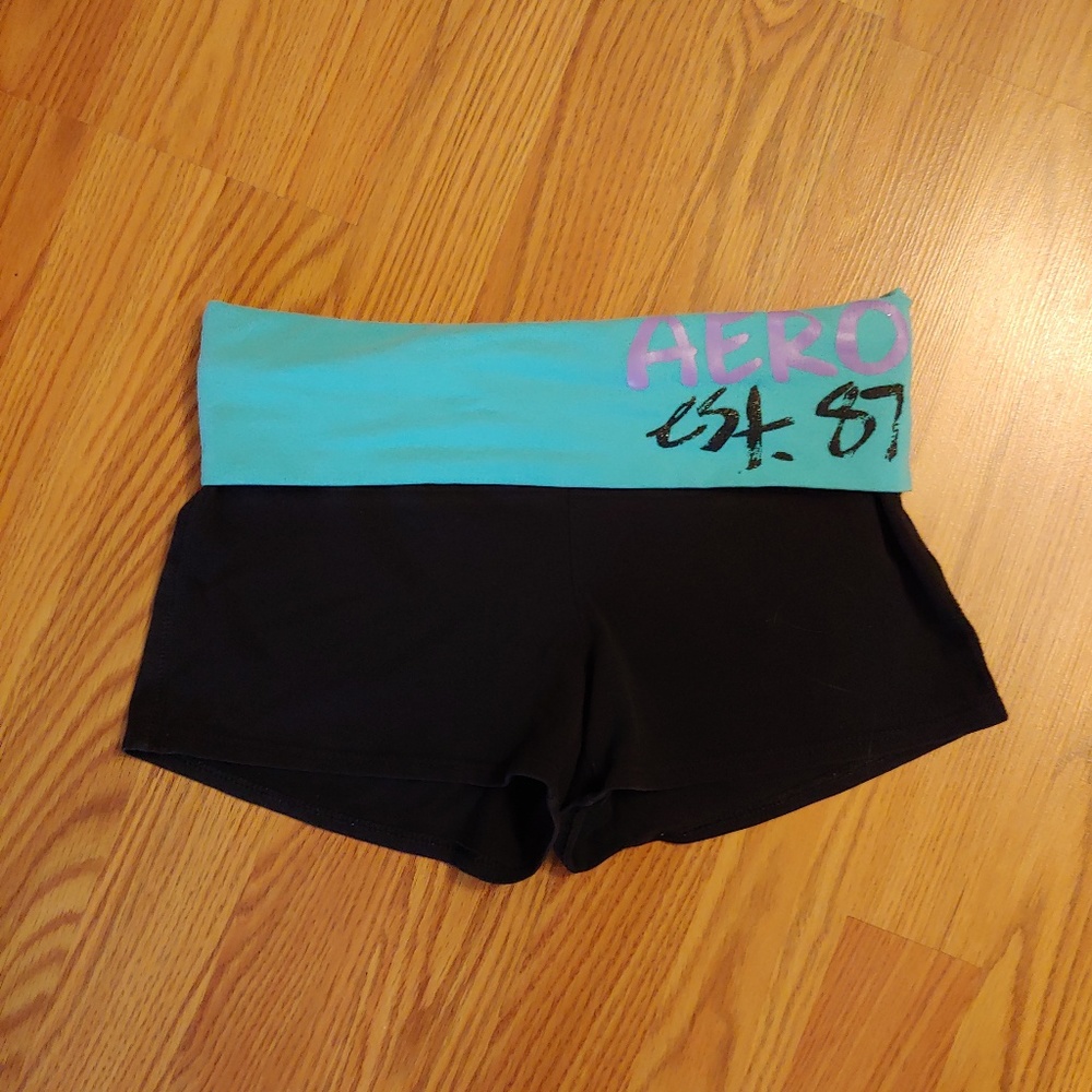 Black and Blue Aero Shorts